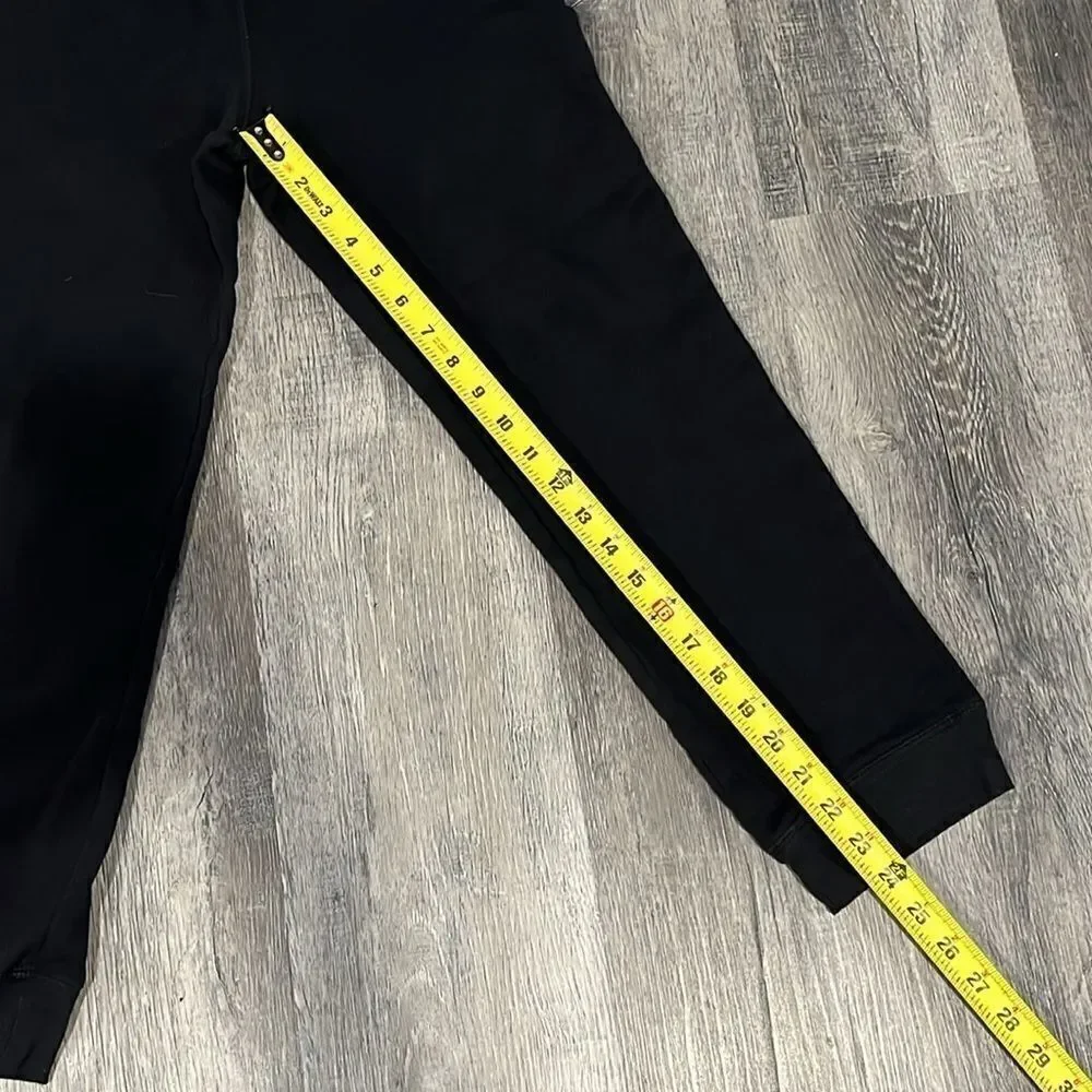 Carter’s KID EUC black sweat pants w/ white drawstring and bottom hemmed cuff 14